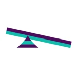 A lever balancing on a fulcrum, illustrating operations as the EBITDA lever in mid-market private equity portfolio companies